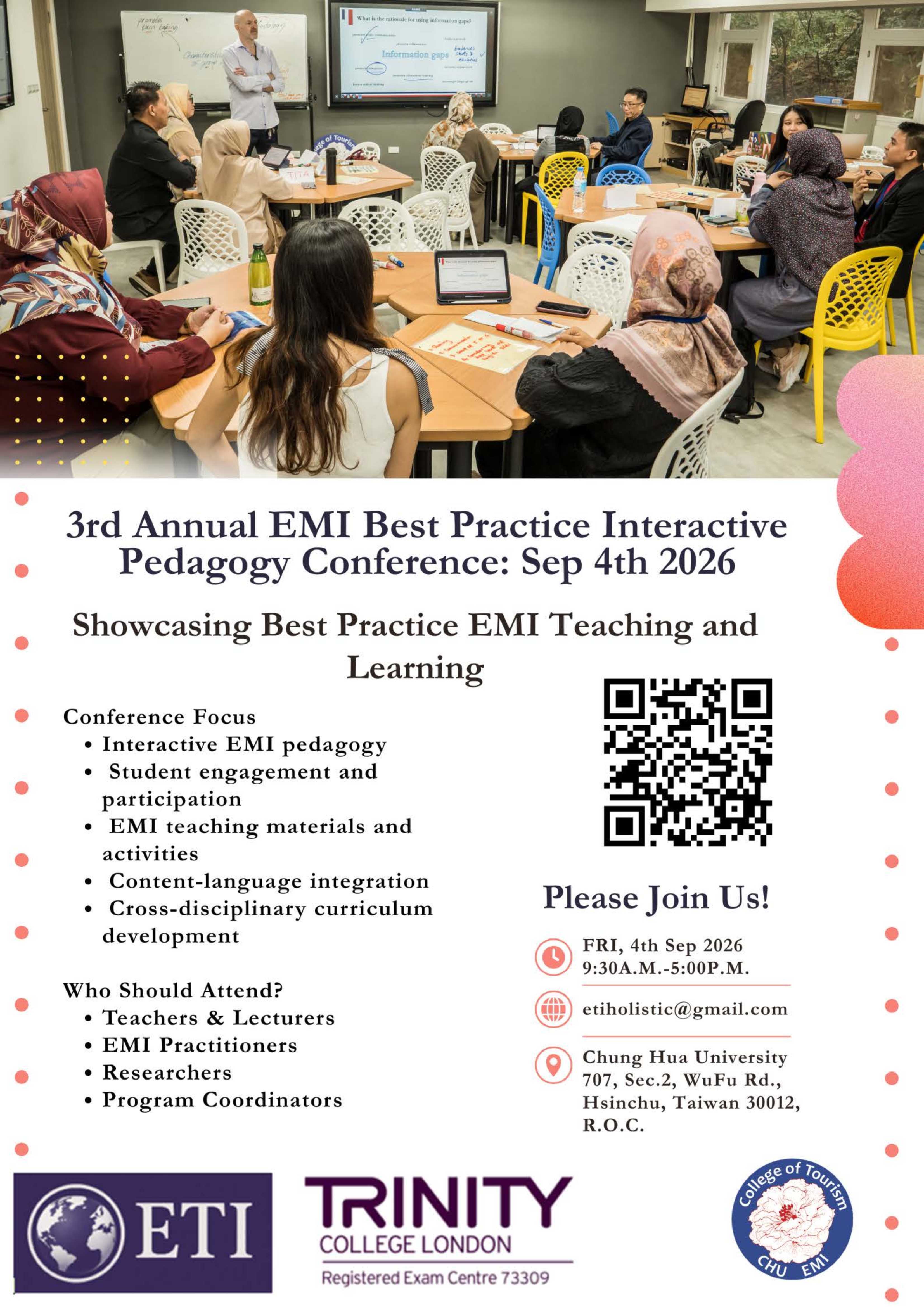 中華大學學校財團法人中華大學-「3rd Annual EMI Best Practice Interactive Pedagogy Conference」圖片